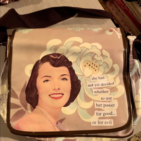 COPY - Anne Taintor Messenger Bag - vinyl classically fun - Picture 1 of 8
